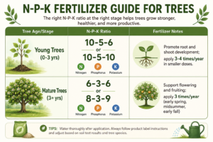 Recommended N-P-K Ratios by Growth Stage