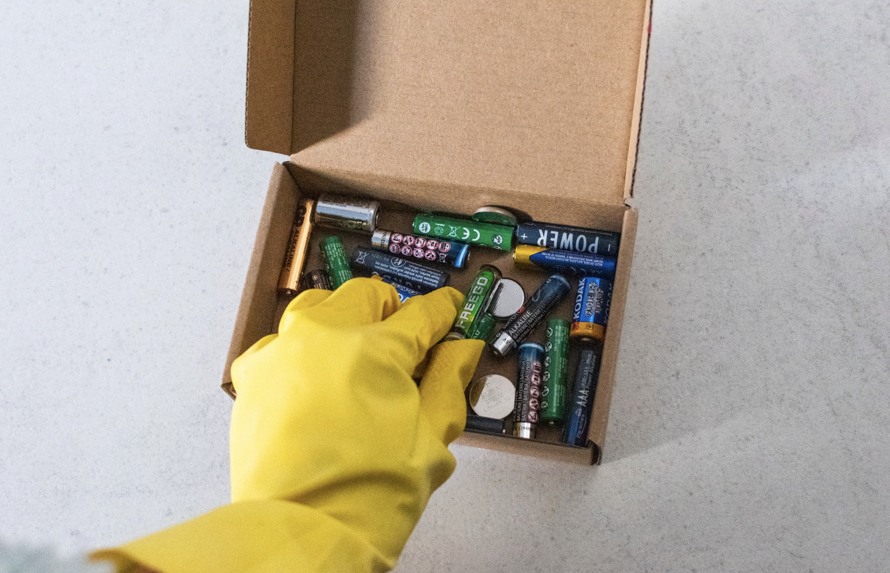 Recycling Household Batteries | Picture by Julia Krasnoperova