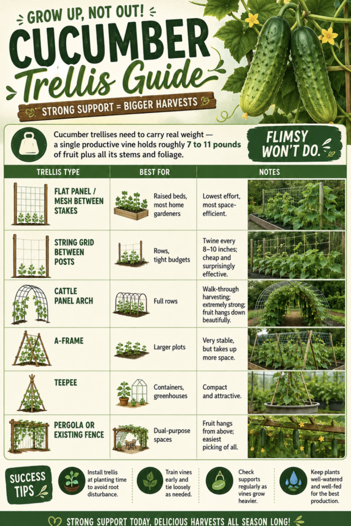 Choosing cucumber Your Trellis